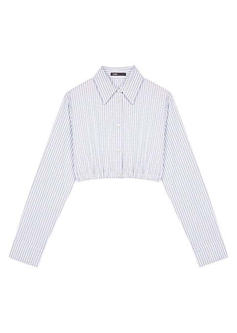 Striped Cotton Crop Top
