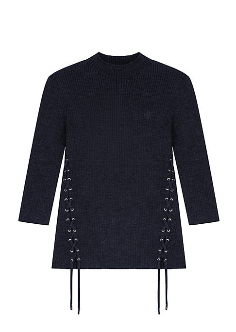 Lace-Up Rib Top
