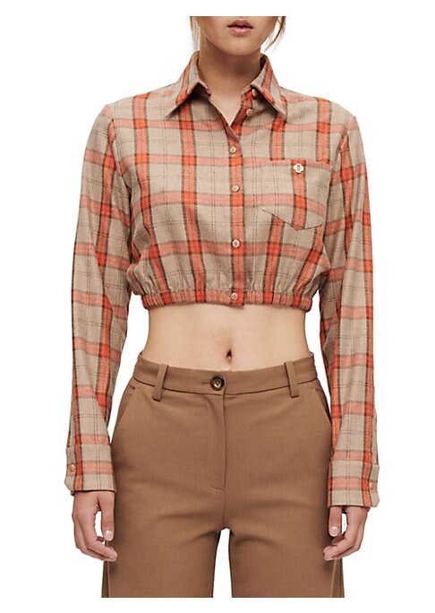 Plaid Chic Cropped Shirt