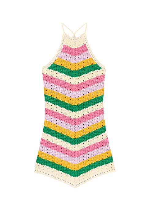 Vibrant Striped Mini Dress