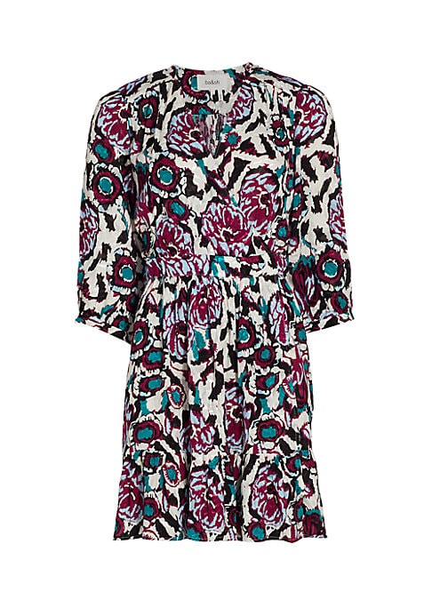 Floral Wrap Mini Dress