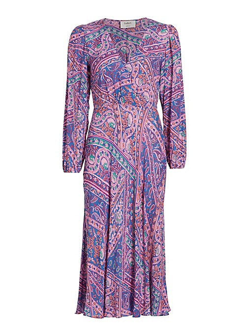 Paisley Boho Midi Dress