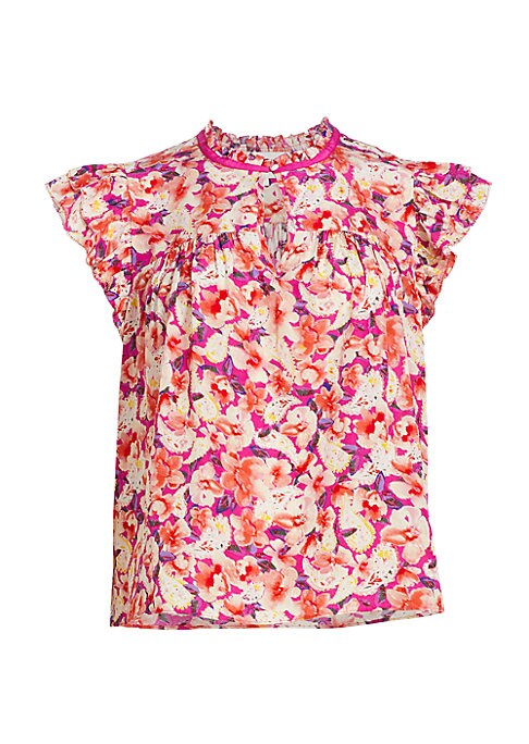 Floral Ruffle Top