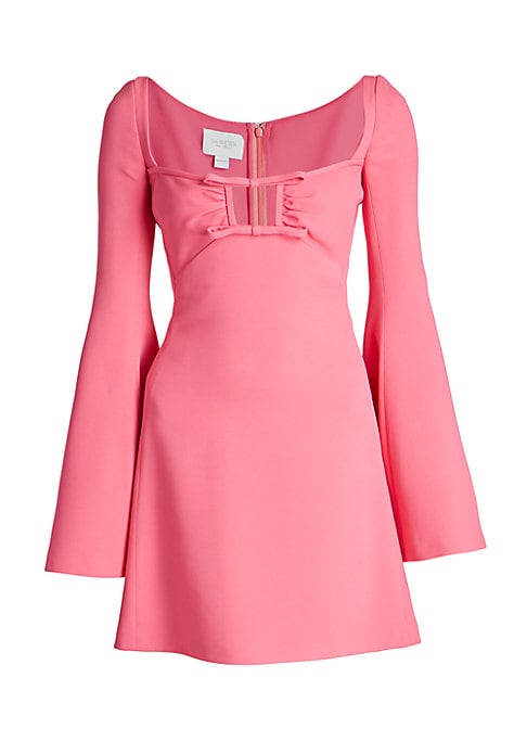 Chic Bow-Embellished Mini Dress