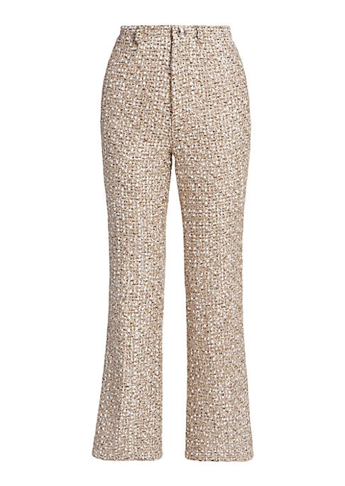 Chic Knit Boot-Cut Trousers