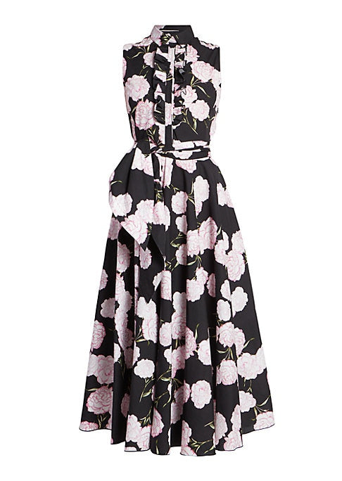 Floral Flare Midi Dress