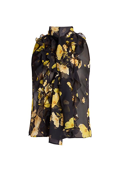 Romantic Floral Silk Top