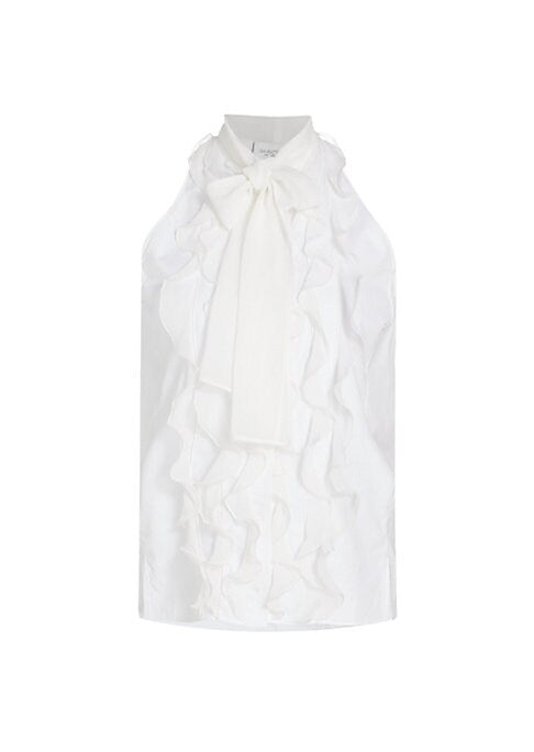 Chic Ruffled Cotton Top
