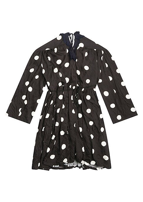 Dramatic Polkadot Wrap Dress