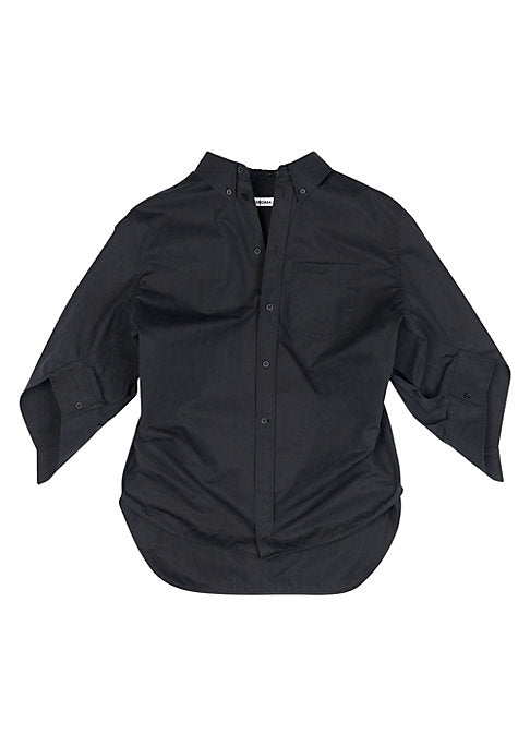 Twisted Poplin Swing Shirt