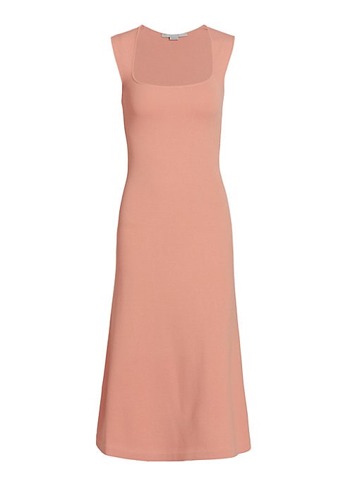 Flowing Flounce Midi Dress