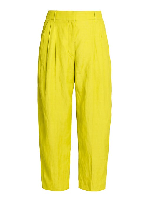 Chic Cropped Linen Trousers