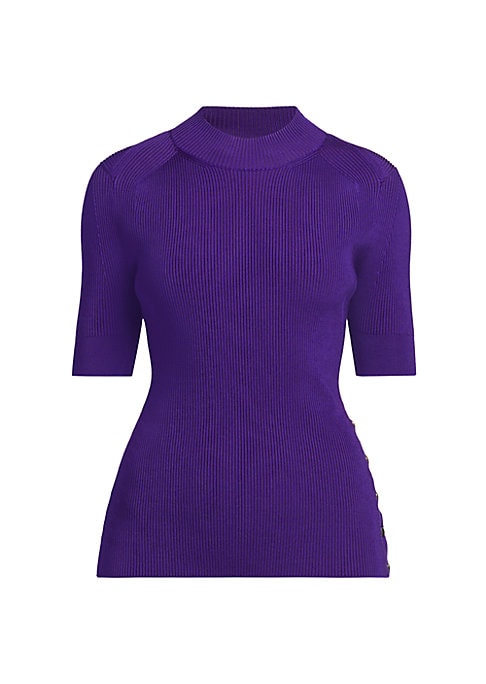 Chic Ribbed Mock Top