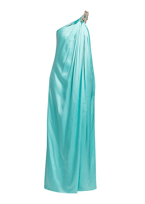 Glam Draped Satin Dress