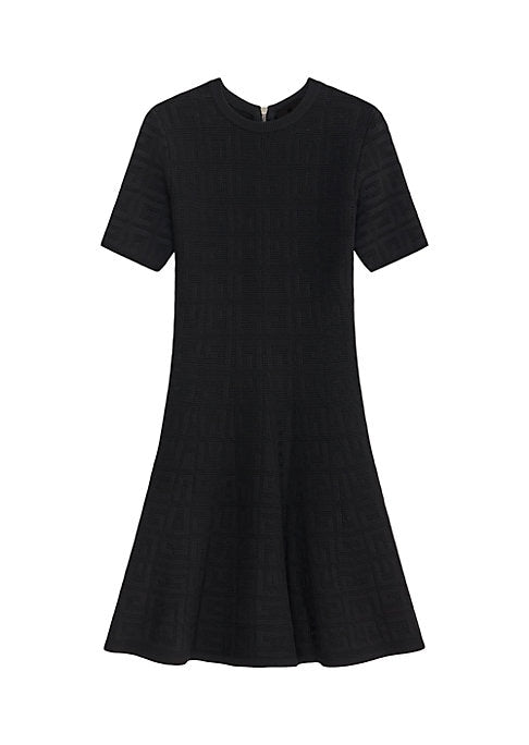 Flared Jacquard Dress