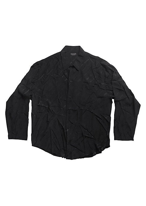 Chic Silk Jacquard Shirt