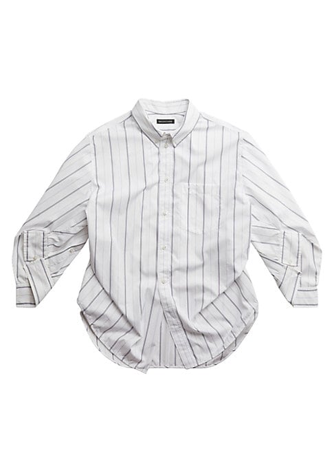 Twisted Stripe Poplin Shirt