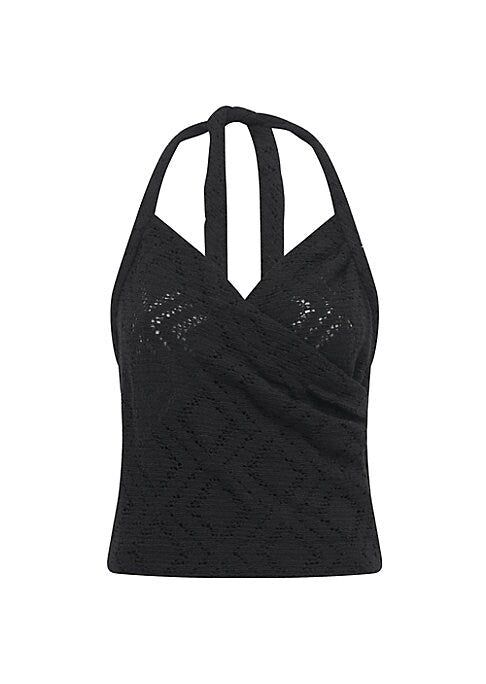 Knotty Crochet Halter Top