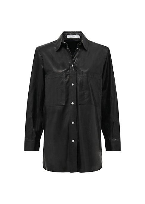 Chic Leather Overshirt