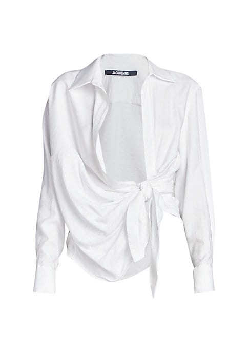 Draped Knot V-Shirt