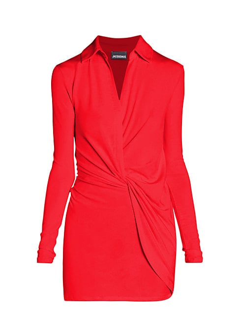 Chic Jersey Wrap Mini Dress