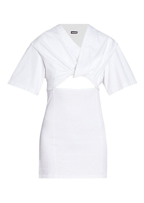 Chic Cotton Cut-Out Dress