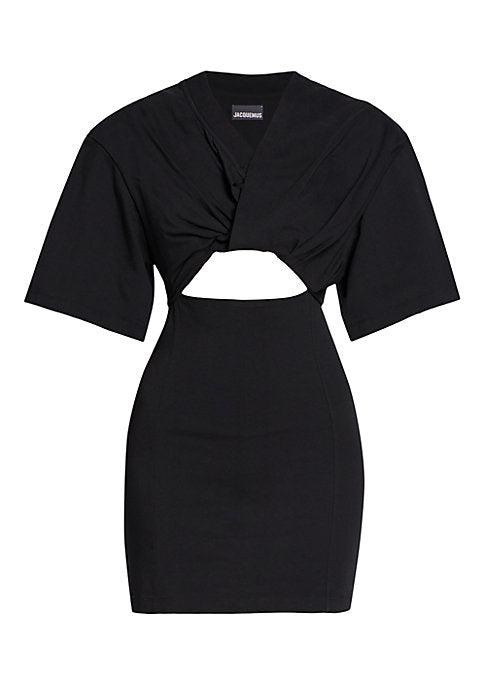 Cut-Out Cotton Dress