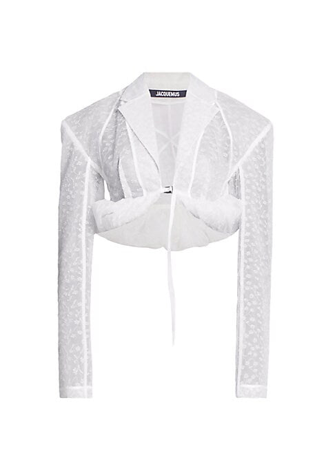 Lace Bubble Hem Blouse