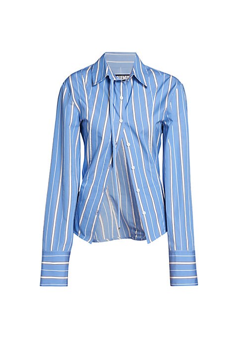 Striped Button-Up Shirt
