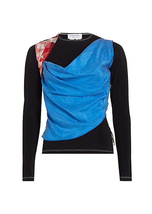 Silk & Jersey Scarf Tee