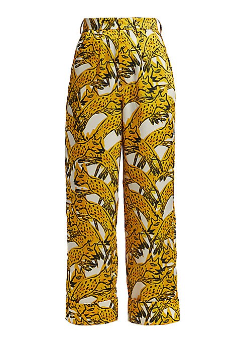 Cheetah Print High-Waist Pants