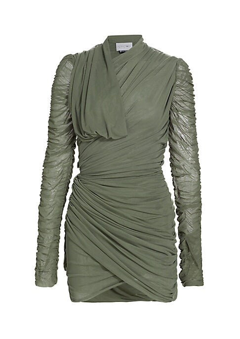 Ruched Tulip Mini Dress