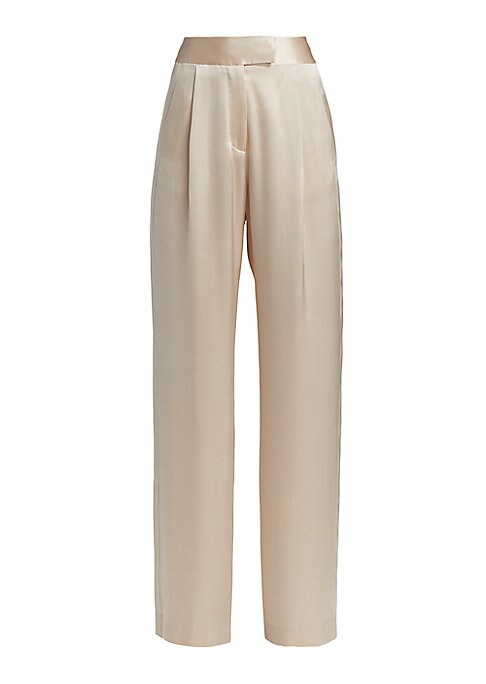 Glossy Pleat Pants