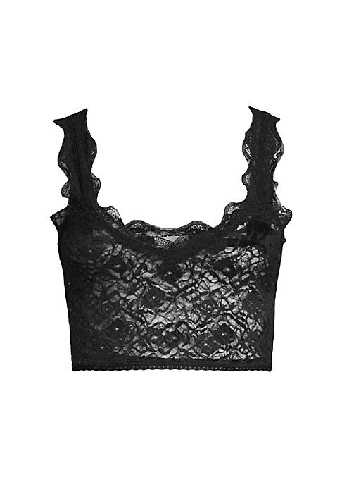 Lace V-Neck Crop Top