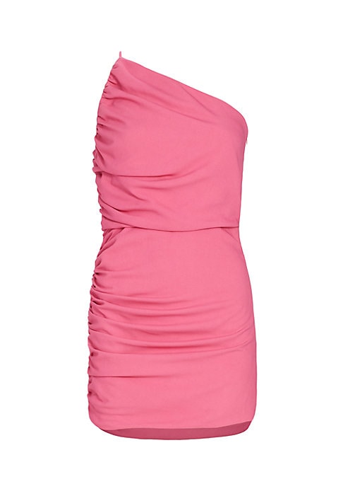One-Shoulder Gathered Dress
