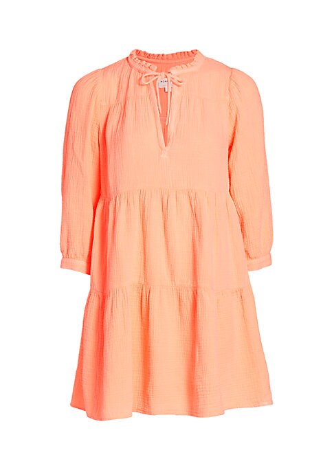 Ruffled Cotton Tiered Dress