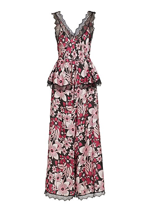 Luxe Floral Chiffon Jumpsuit