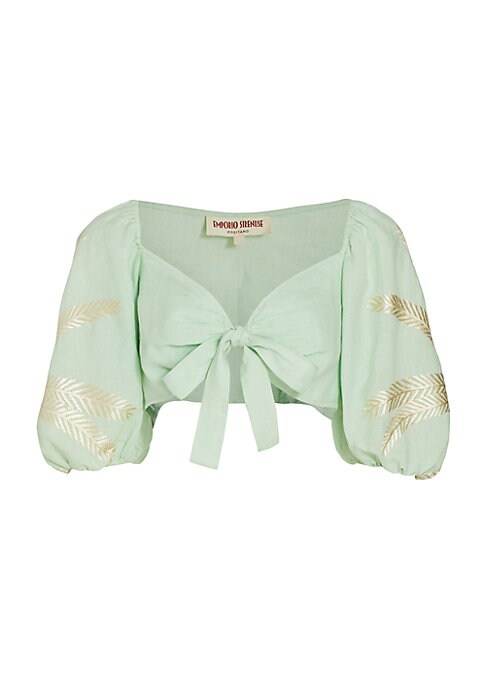 Tropical Knotted Crop Top