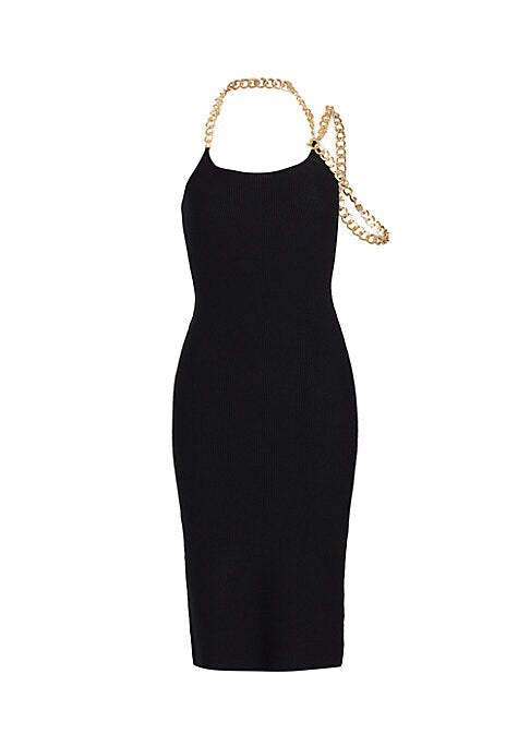 Asymmetrical Strap Knit Dress