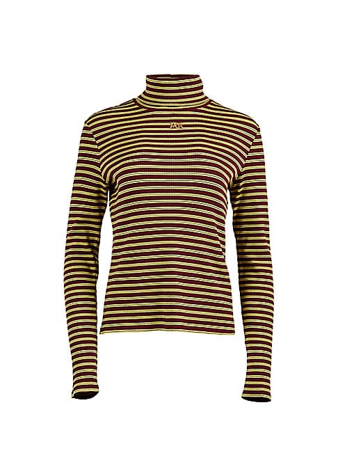 Bold Striped Turtleneck