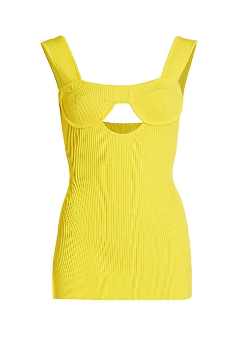 Chic Ribbed Cup Tank