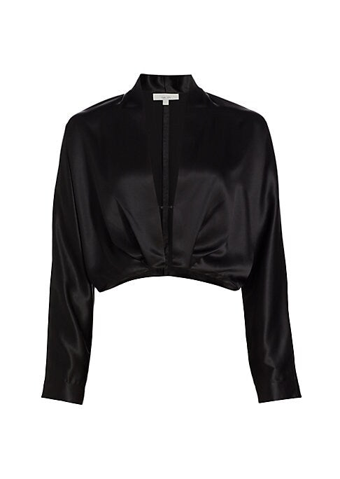 Silken V-Neck Elegance