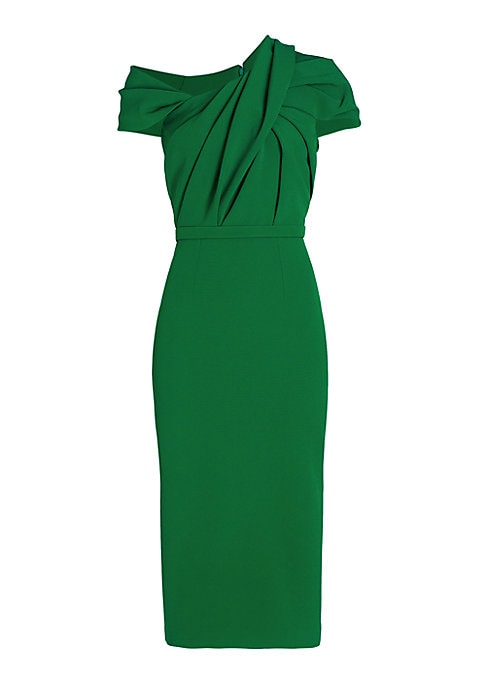 Twisted Elegance Midi Dress