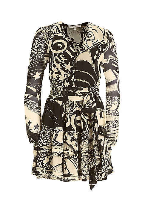 Psychedelic Tie-Waist Dress