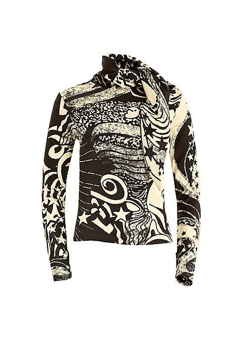Psychedelic Silk Blouse