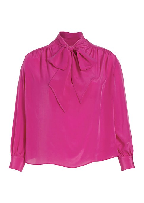 Chic Silk Tie Blouse