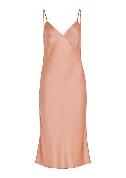Lustrous Satin Slip Dress