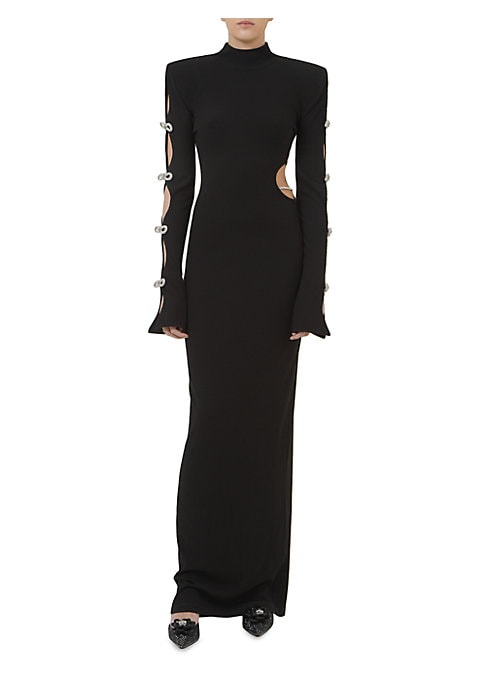 Crystal Bow Maxi Dress