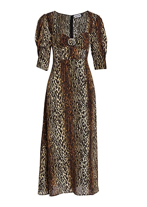Leopard Print Sweetheart Dress