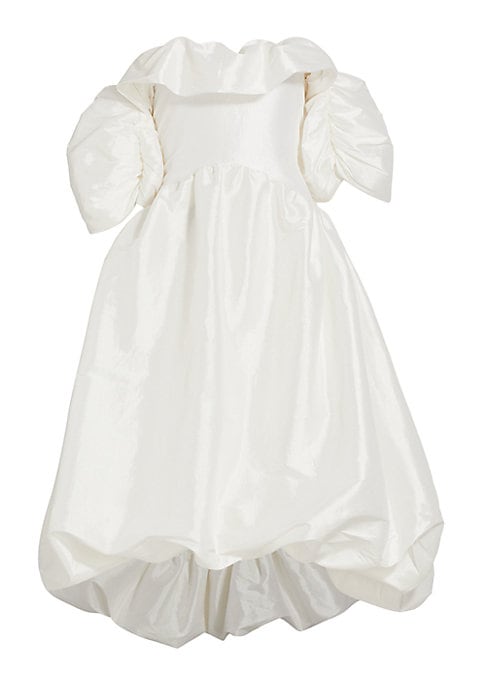 Lustrous Bubble Hem Dress
